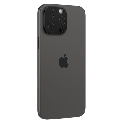 Spigen Optik Película Protectora de la Cámara Trasera para Apple iPhone 15 Pro Max / 15 Pro, Protección de Cristal, Pegamento Completo, Set 2 piezas, Negro AGL05273 