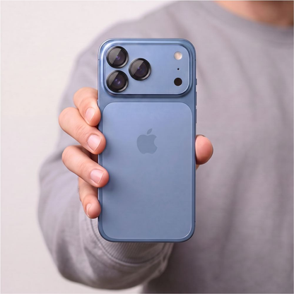 Protector de cámara trasera Tech-Protect CamRing Fit+ para Apple iPhone 18 Pro / 18 Pro Max, vidrio templado, negro