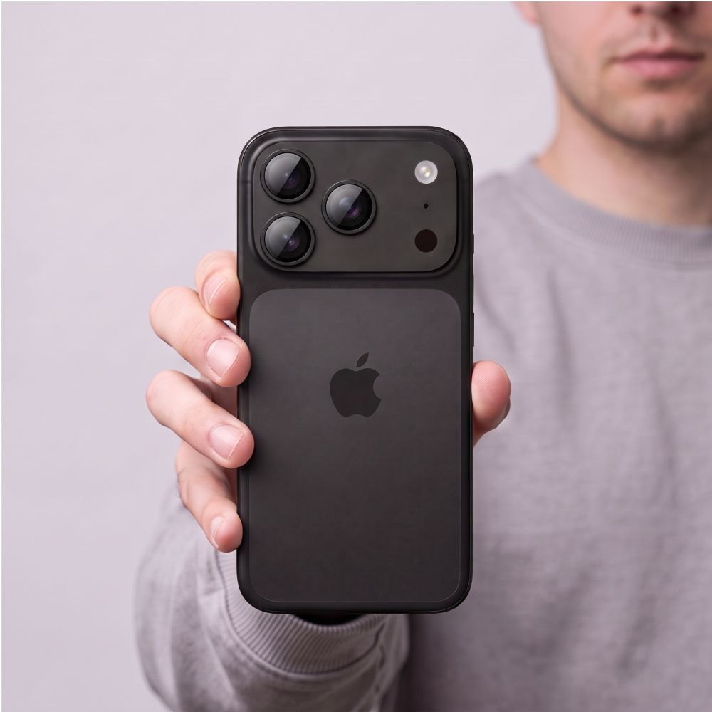 Protector de cámara trasera Tech-Protect CamFull Fit+ para Apple iPhone 18 Pro, vidrio templado, negro