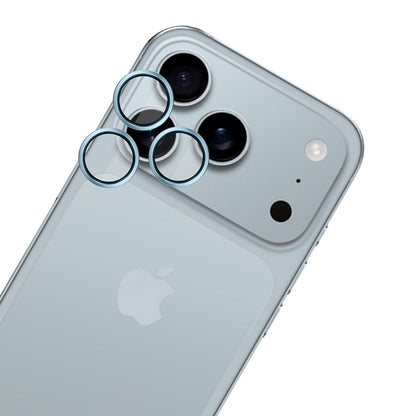 Protector de cámara trasera 3MK Hardy Protection Pro para Apple iPhone 17 Pro Max / 17 Pro, Cristal Templado, Azul.