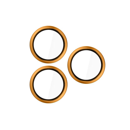 Protector de cámara trasera 3MK Hardy Protection Pro para Apple iPhone 17 Pro Max / 17 Pro, Cristal Templado, Naranja