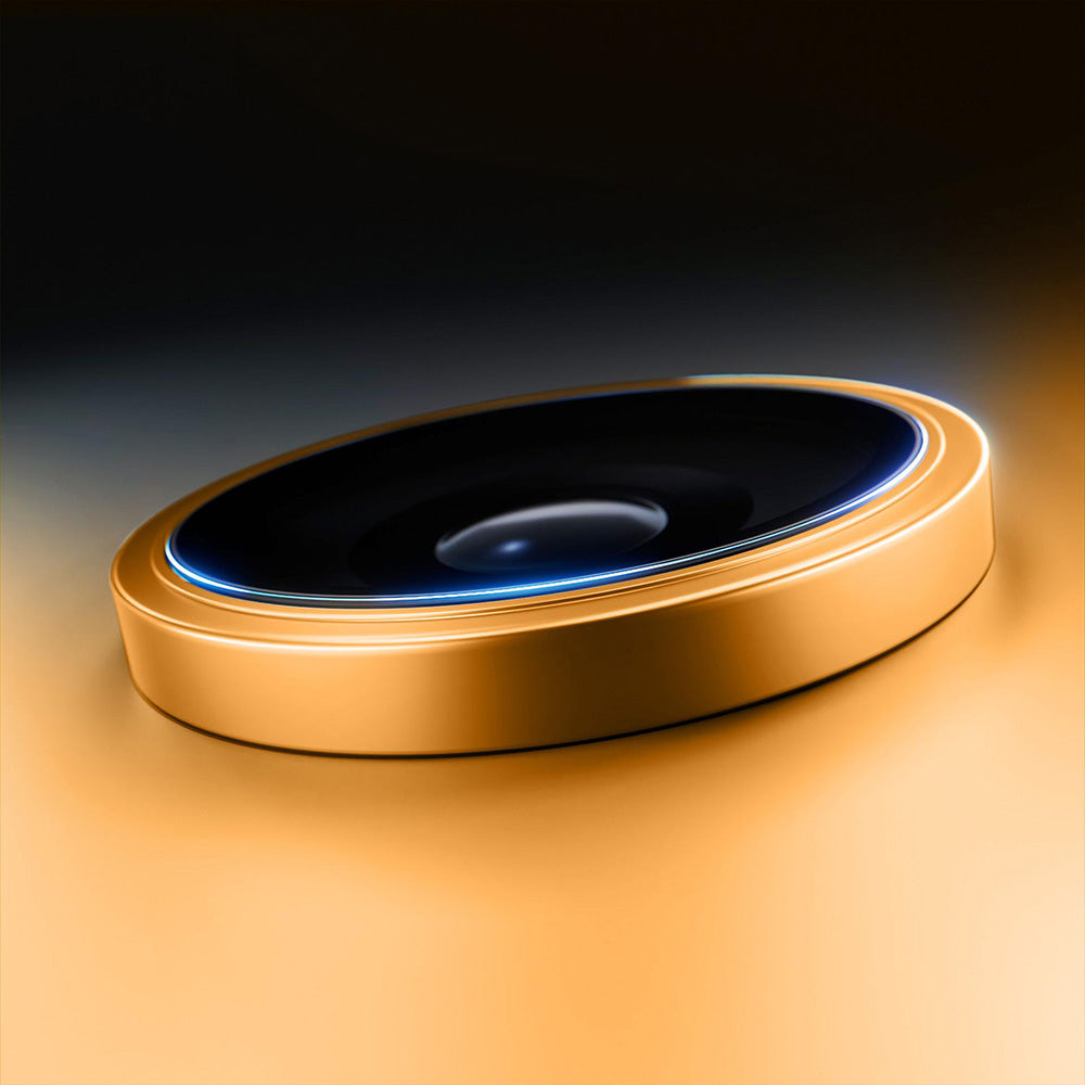 Protector de cámara trasera 3MK Hardy Protection Pro para Apple iPhone 17 Pro Max / 17 Pro, Cristal Templado, Naranja