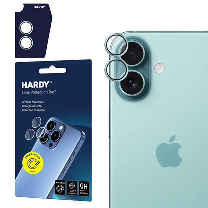 Película protectora de cámara trasera 3MK Hardy Protection Pro para Apple iPhone 17, Cristal Templado, Verde