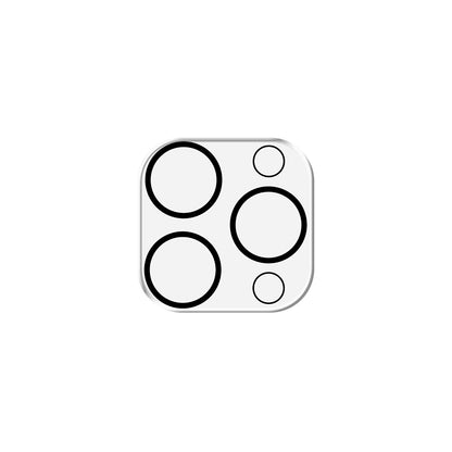 Protector de cámara trasera 3MK Pro Full Cover para Apple iPhone 16 Pro Max / 16 Pro, vidrio templado, negro