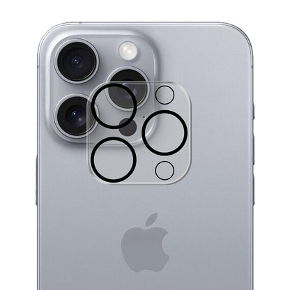 Protector de cámara trasera 3MK Pro Full Cover para Apple iPhone 17 Pro Max, Cristal Templado, Negro