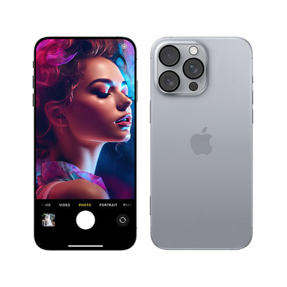 Protector de cámara trasera 3MK Pro Full Cover para Apple iPhone 17 Pro Max, Cristal Templado, Negro