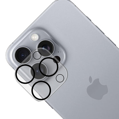 Protector de cámara trasera 3MK Pro Full Cover para Apple iPhone 17 Pro Max, Cristal Templado, Negro