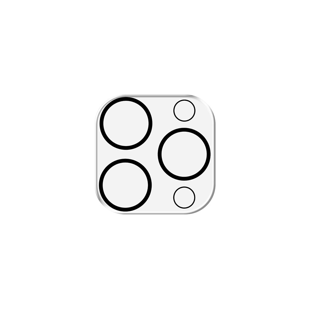 Lámina protectora para Cámara Trasera 3MK Pro Full Cover para Apple iPhone 17, Cristal Templado, Negra