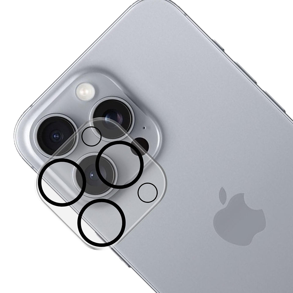 Lámina protectora para Cámara Trasera 3MK Pro Full Cover para Apple iPhone 17, Cristal Templado, Negra