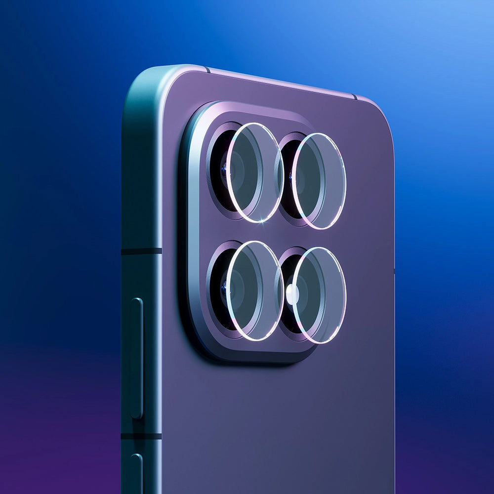 Protector de cámara trasera 3MK Protection para Oppo Find X9 Pro, Cristal Templado, Set de 4 piezas, Transparente