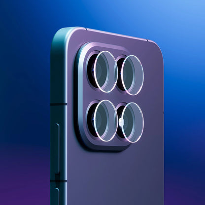 Protector de cámara trasera 3MK Protection para Oppo Find X9 Pro, Cristal Templado, Set de 4 piezas, Transparente