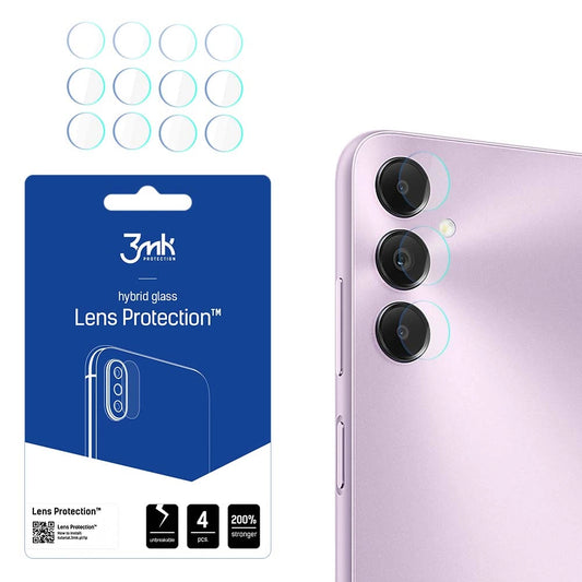 Protector de pantalla para cámara trasera 3MK Protection para Samsung Galaxy A05s A057, vidrio flexible, juego de 4 piezas, transparente