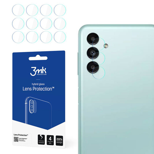 Protector de pantalla para cámara trasera 3MK Protection para Samsung Galaxy A13 5G A136, vidrio flexible, juego de 4 piezas, transparente