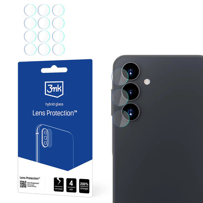 Protector de pantalla para cámara trasera 3MK Protection para Samsung Galaxy A16 5G A166 / A16 4G A165, vidrio flexible, juego de 4 piezas, transparente