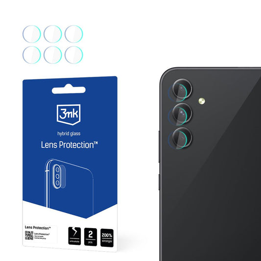 Protector de pantalla para cámara trasera 3MK Protection para Samsung Galaxy A54 A546, vidrio flexible, juego de 4 piezas, transparente