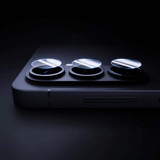 Lámina protectora para Cámara Trasera 3MK Protection para Samsung Galaxy S26 S942, Cristal Templado, Set de 4 piezas, Transparente.