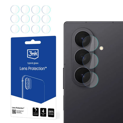 Protector de pantalla para cámara trasera 3MK Protection para Samsung Galaxy Z Fold7 F966, vidrio flexible, juego de 4 piezas, transparente
