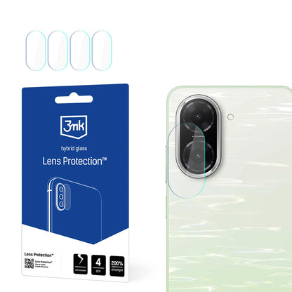 Protector de pantalla para cámara trasera 3MK Protection para Xiaomi Redmi A5 4G, vidrio flexible, juego de 4 piezas, transparente