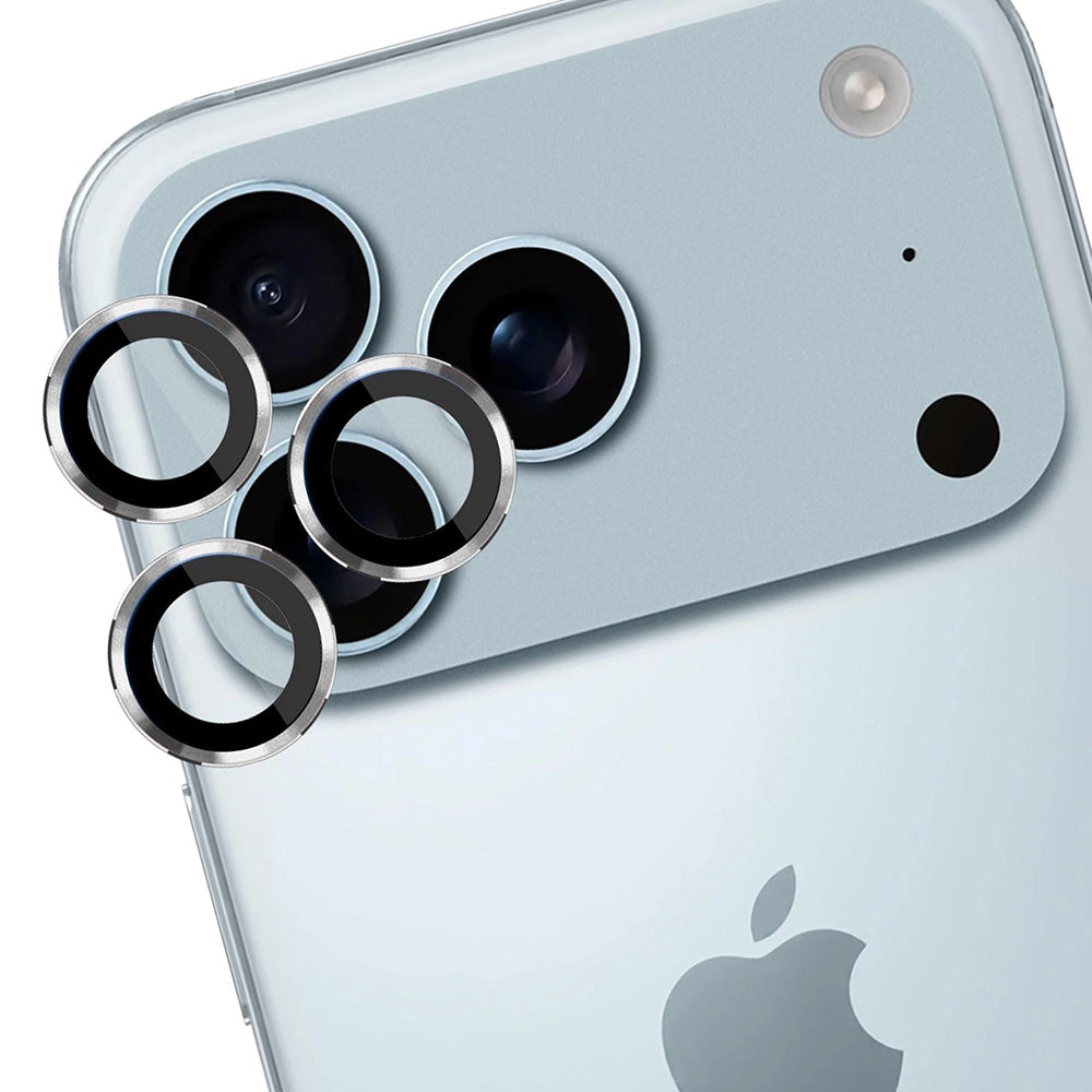 Lámina protectora para Cámara Trasera 3MK Protection Pro para Apple iPhone 17 Pro Max / 17 Pro, Cristal Templado, Plateada