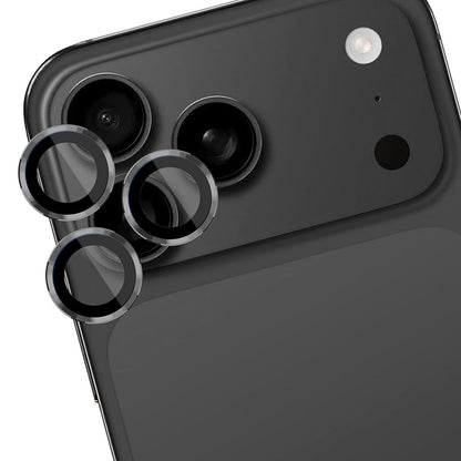 Protector de cámara trasera 3MK Protection Pro para Apple iPhone 17 Pro Max / 17 Pro, Cristal Templado, Beige