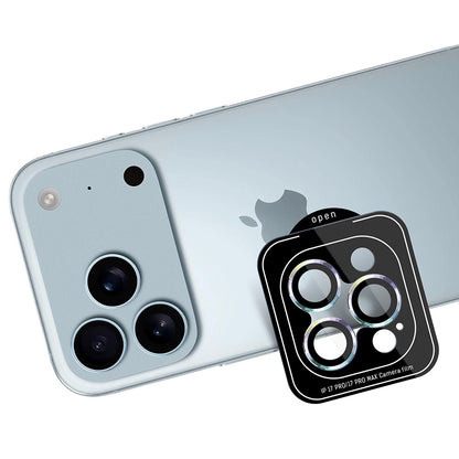 Protector de cámara trasera 3MK Protection Pro para Apple iPhone 17 Pro Max / 17 Pro, Cristal Templado, Multicolor