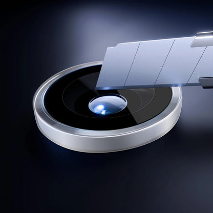 Rear Camera Protection Film 3MK Protection Pro for Apple iPhone 17, Tempered Glass, Silver