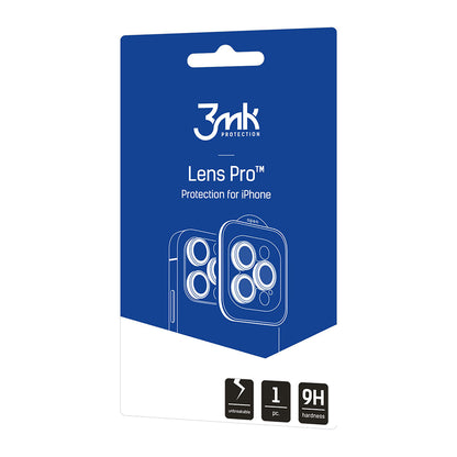 Protector de pantalla para cámara trasera 3MK Protection Pro para Apple iPhone 18 Pro / 18 Pro Max, vidrio templado, transparente