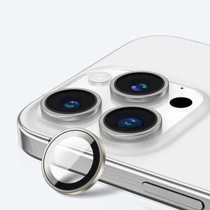 Protector de pantalla para cámara trasera Anank AR para Apple iPhone 16 Pro Max / 16 Pro, vidrio templado, plateado