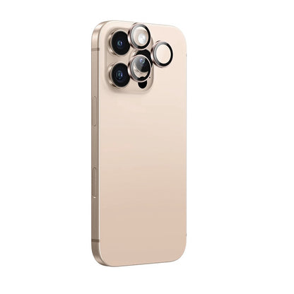 Protector de pantalla para cámara trasera Anank AR para Apple iPhone 16 Pro Max / 16 Pro, vidrio templado, dorado