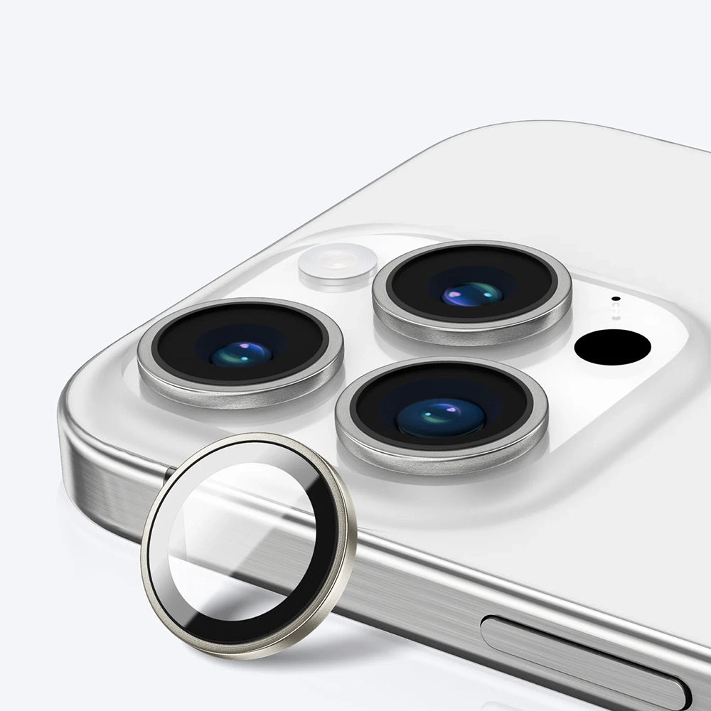 Protector de pantalla para cámara trasera Anank AR para Apple iPhone 16 Pro Max / 16 Pro, vidrio templado, dorado