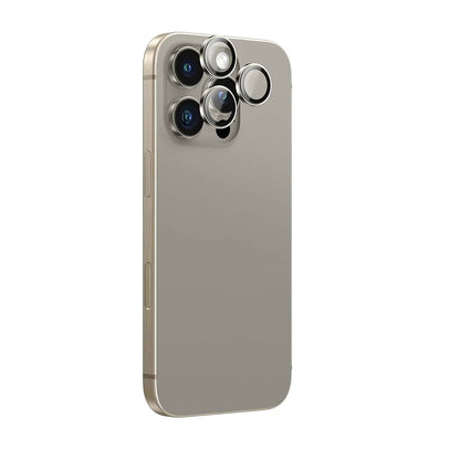 Protector de pantalla para cámara trasera Anank AR para Apple iPhone 16 Pro Max / 16 Pro, vidrio templado, gris metálico