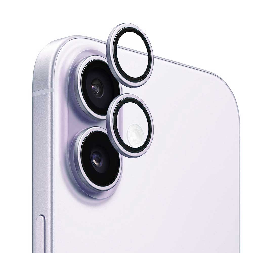 Funda protectora para cámara trasera Anank AR para Apple iPhone 17, Cristal Templado, Morado