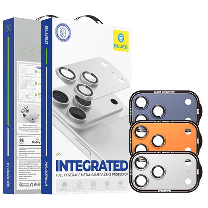Protector de cámara trasera Blueo Integrated Metal para Apple iPhone 17 Pro Max, vidrio templado, naranja