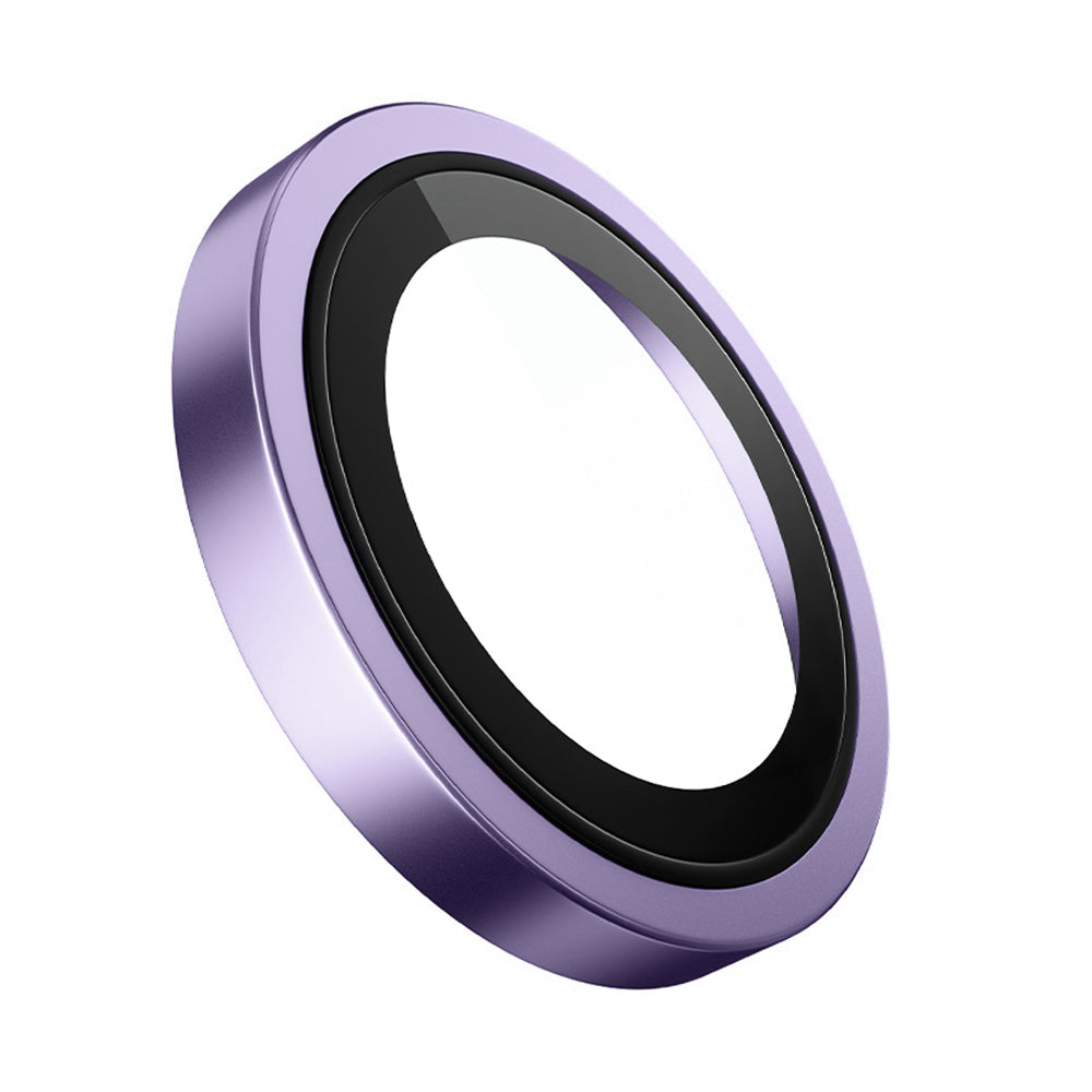 Protector de cámara trasera Blueo Metal Frame para Apple iPhone 14 Pro Max / 14 Pro, vidrio templado, morado