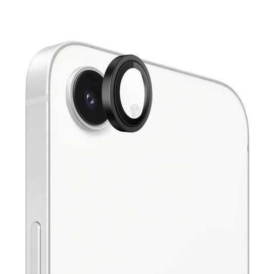 Protector de cámara trasera Blueo Metal Frame para Apple iPhone 17e / 16e, vidrio templado, negro
