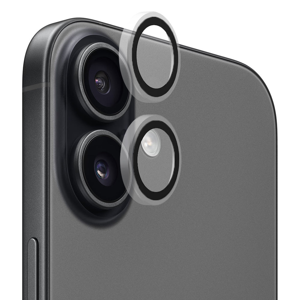 Protector de cámara trasera Blueo Metal Frame para Apple iPhone 17, Cristal Templado, Transparente