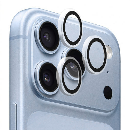 Protector de cámara trasera Blueo con marco metálico para Apple iPhone 18 Pro / 18 Pro Max, cristal templado, transparente