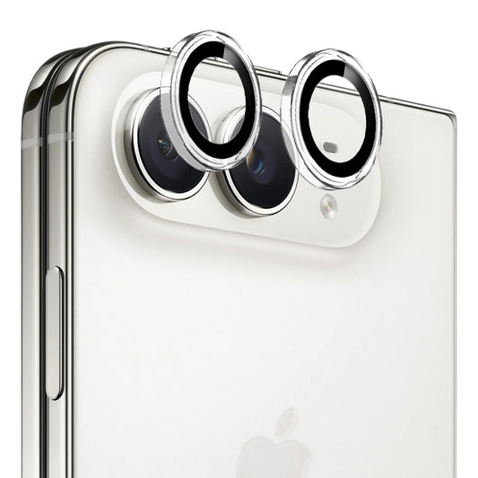 Protector de cámara trasera Blueo Metal Frame para Apple iPhone Duo, vidrio templado, transparente