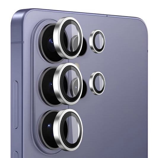 Funda protectora de cámara trasera Blueo para Samsung Galaxy S26 Ultra S948, Cristal Templado, Plateada