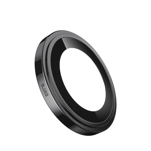 Protector de pantalla para cámara trasera Blueo Sapphire Crystal para Apple iPhone 16 Pro Max / 16 Pro, vidrio templado, negro