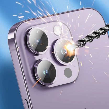 Blueo Sapphire Crystal Rear Camera Protective Film for Apple iPhone 16 Pro Max / 16 Pro, Tempered Glass, Black