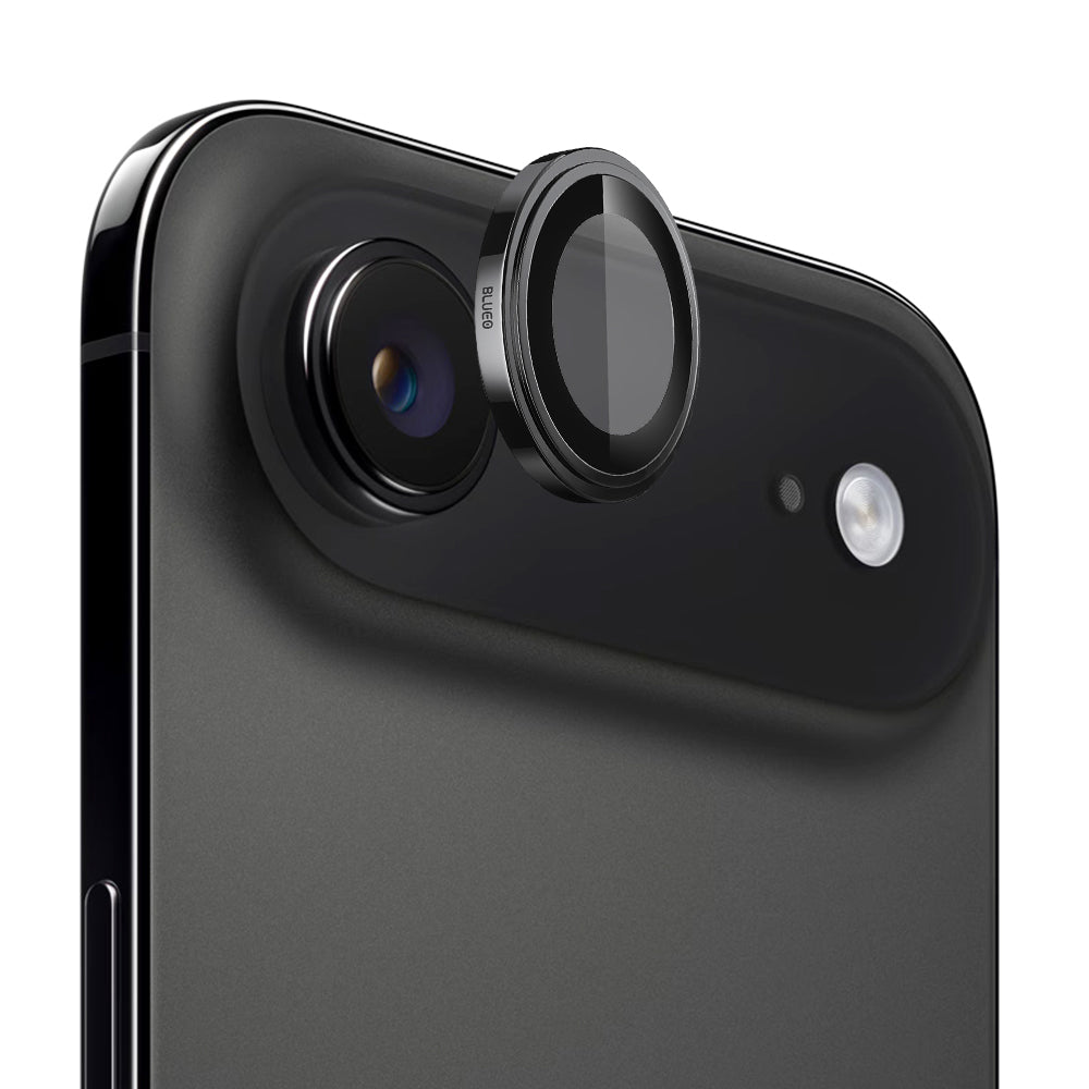 Funda protectora de cámara trasera Blueo Sapphire Crystal para Apple iPhone 17 Air, Cristal Templado, Negra