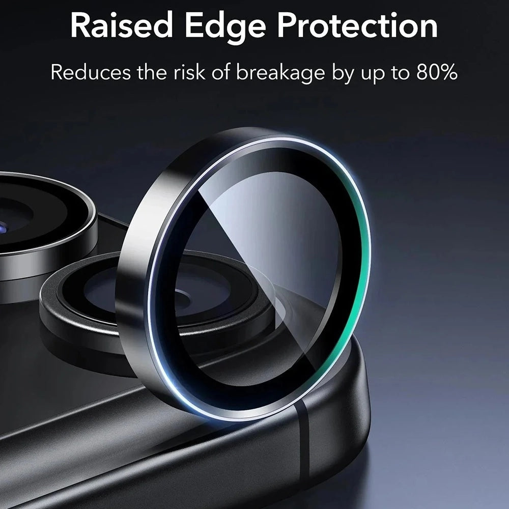 Protector de pantalla para cámara trasera ESR Armorite para Apple iPhone 18 Pro / 18 Pro Max, vidrio templado, negro