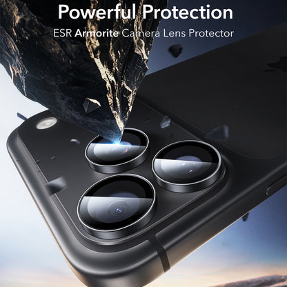 Protector de cámara trasera ESR Armorite para Apple iPhone 18 Pro / 18 Pro max, vidrio templado, juego de 2 piezas, negro