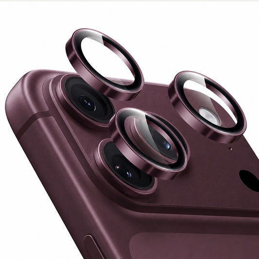Protector de pantalla para cámara trasera ESR Armorite para Apple iPhone 18 Pro / 18 Pro Max, vidrio templado, burdeos oscuro