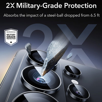 Protector de cámara trasera ESR Armorite para Samsung Galaxy S26 Ultra, Cristal Templado, Negro