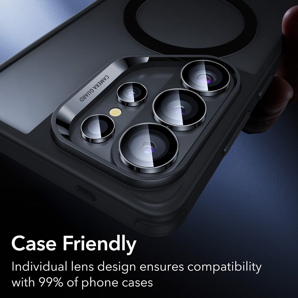 Protector de cámara trasera ESR Armorite para Samsung Galaxy S26 Ultra, Cristal Templado, Negro