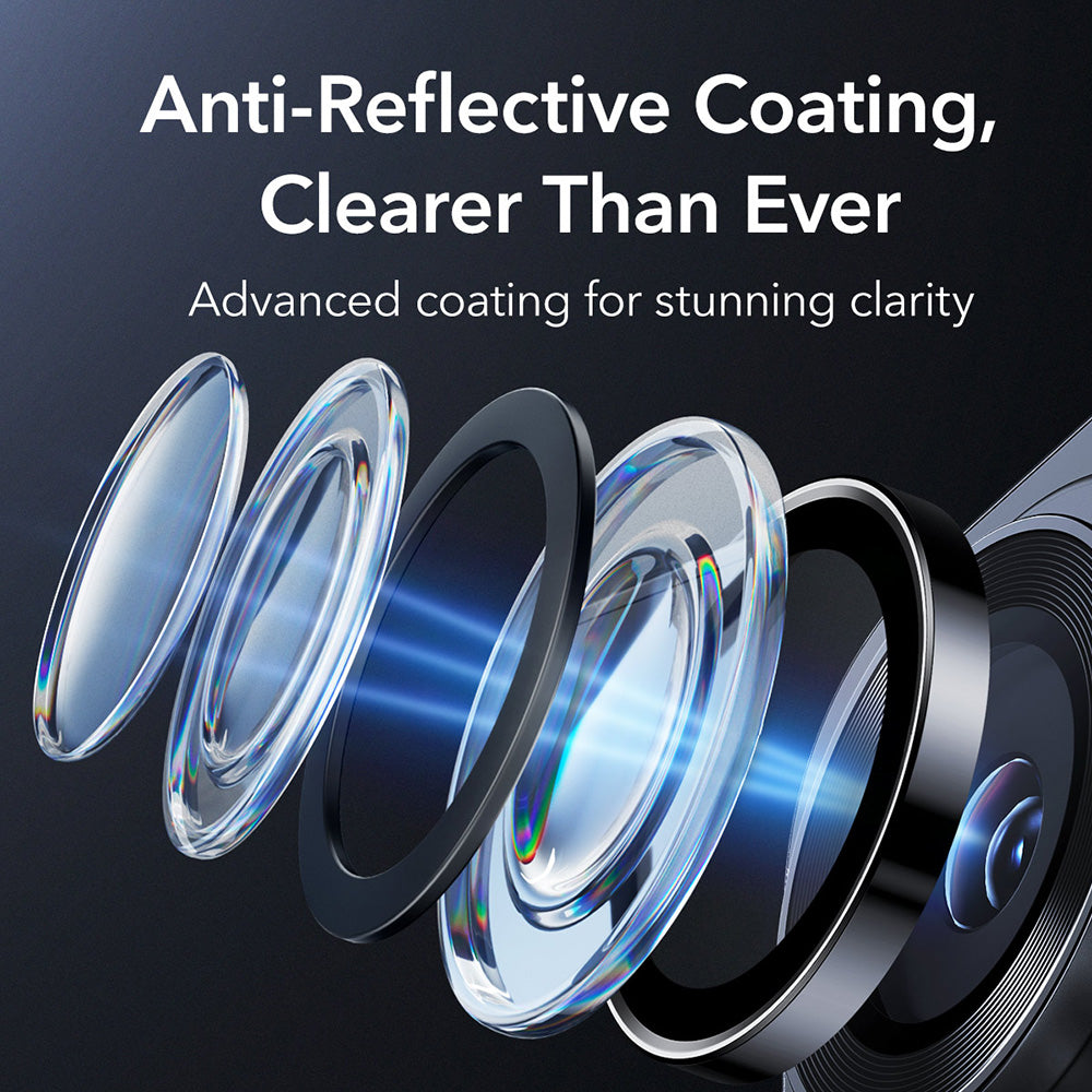 Protector de cámara trasera ESR Armorite para Samsung Galaxy S26 Ultra, Cristal Templado, Negro