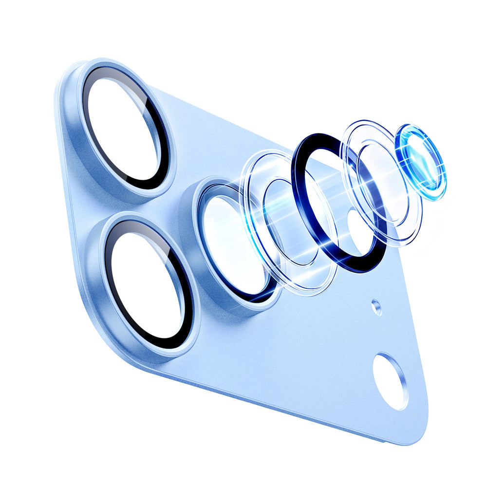Protector de pantalla para cámara trasera ESR Armorite Pro para Apple iPhone 18 Pro Max, vidrio templado, azul
