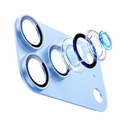 Protector de pantalla para cámara trasera ESR Armorite Pro para Apple iPhone 18 Pro Max, vidrio templado, azul